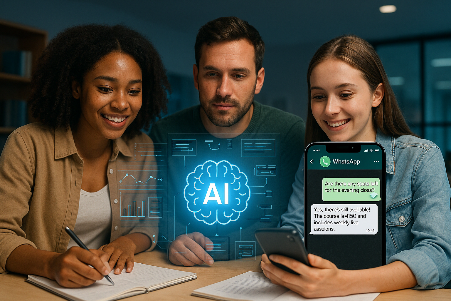 Smart AI for Courses: Automate Enrollment, Q&A, and Class Reminders via WhatsApp